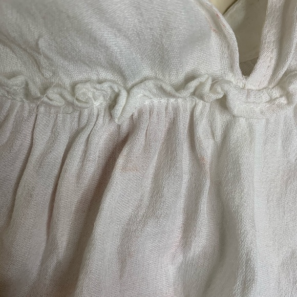 Max Studio long sleeve white  top sz Xs - Picture 6 of 8